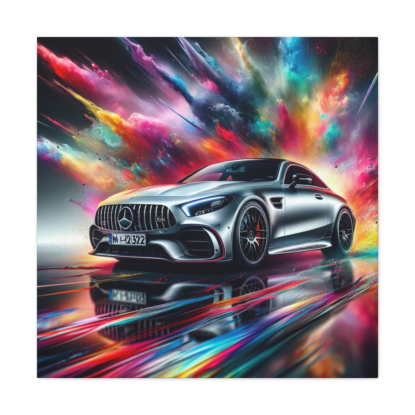 Mercedes AMG Wall Art Canva Painting, High Quality Home Decor, Ideal for Car Lovers and Enthusiasts