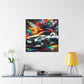 Nissan GT-R Canva Painting, Unframed Wall Art, Sports Car Print, Perfect for Home Decor and Car Enthusiasts, High Quality