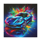 Chevrolet Corvette Canva Painting, Classic Car Wall Art, Vintage Corvette Home Decor, Car Enthusiast Gift, Man Cave Accessory