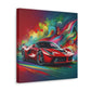 Ferrari Luxury Sports Car Canva Painting, Handcrafted Wall Decor, Unique Gift for Car Lovers, High-Quality Print Art for Home or Office