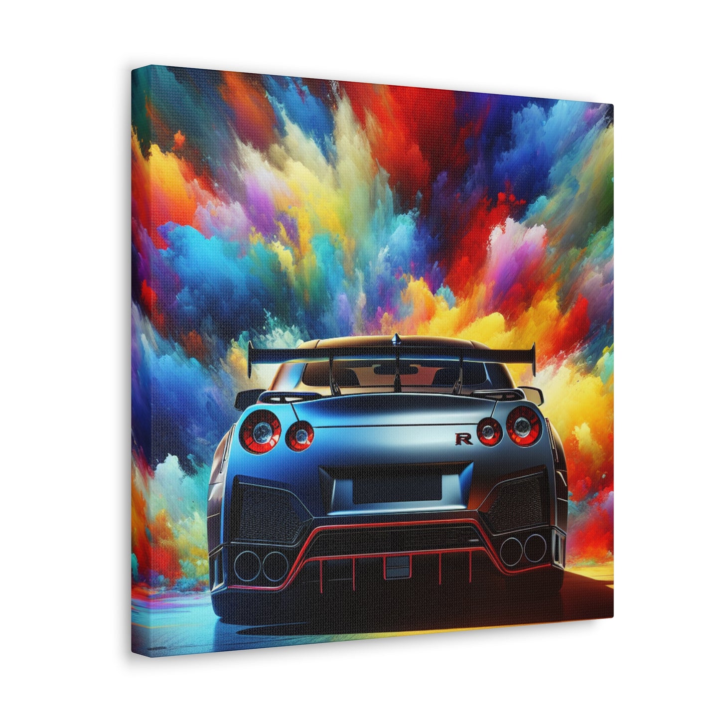 Nissan GT-R Car Wall Art, Modern Home Decor Interior, Large Canva Painting, Auto Print, Car Enthusiast and Collector Gift, Garage Decoration