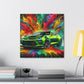 Chevrolet Camaro Artwork - Canva Painting, Wall Decor, Vintage Car Prints, Automotive Decor, Classic Car Lover - Ideal Gift for Car Enthusiasts
