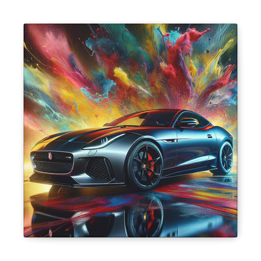 Jaguar F-Type Canva Painting - Luxurious Wall Art Decor - Ideal Gift for Car Lovers, Room and Office Decoration