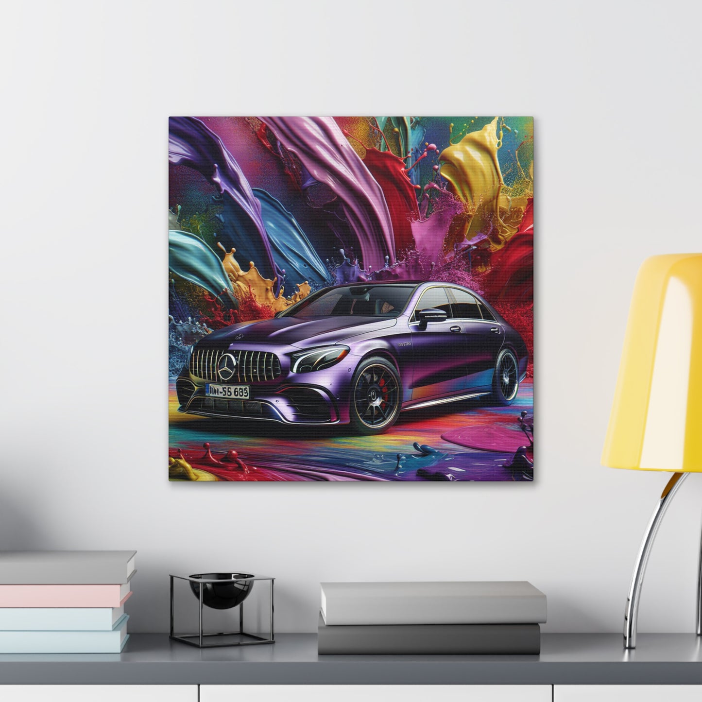 Mercedes AMG Canva Painting - High Quality Wall Art - Luxury Car Décor - Perfect Gift for Car Lovers and Enthusiasts