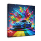 Luxurious Ferrari Art Canva, High Quality Wall Art, Detailed Car Painting, Home Decor, Man Cave Essential, Unique and Modern Design