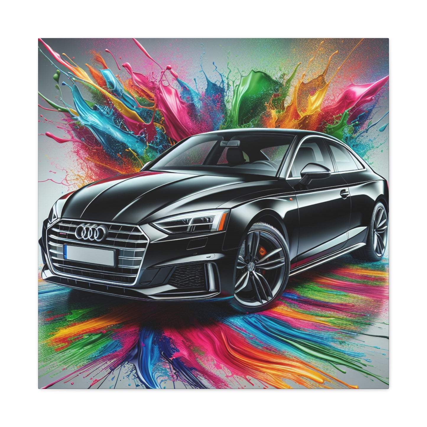 Audi A5 Canva Wall Art, Luxury Car Decor, Automotive Canva Painting, Perfect Gift for Car Lovers and Enthusiasts