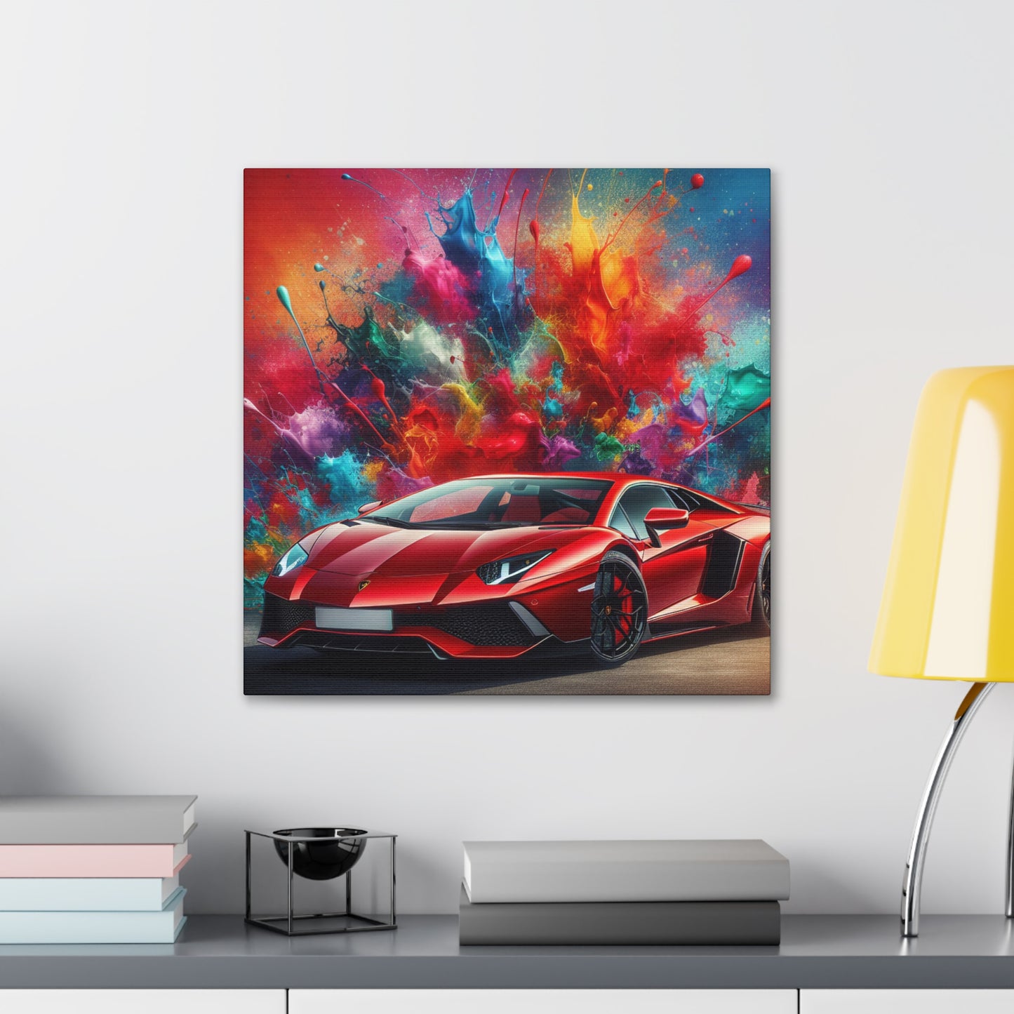 Lamborghini Aventador Wall Art - Luxury Car Canva Painting - Perfect Gift for Car Lovers - Premium Home Decor - Modern Artwork