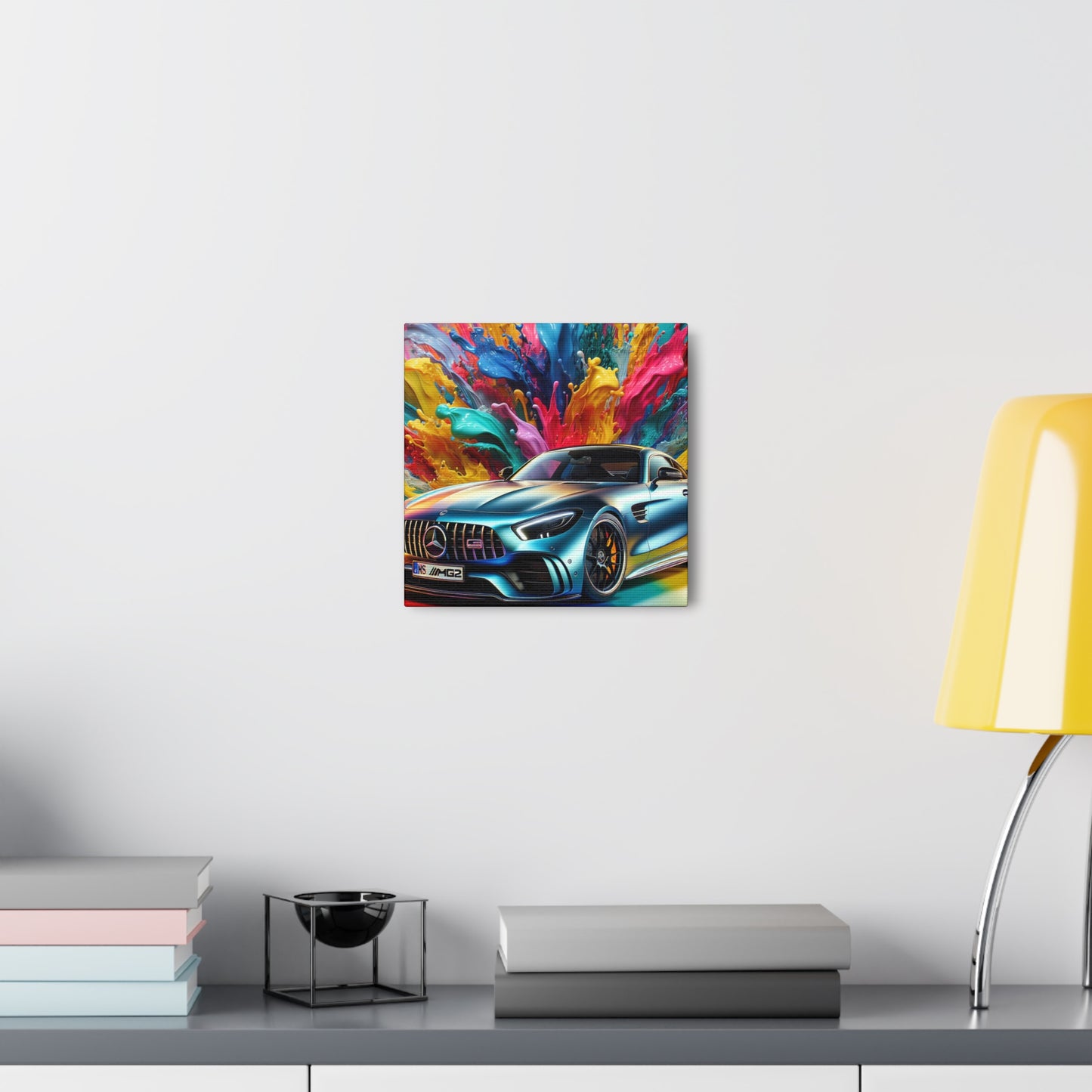 Mercedes AMG Wall Art, Canvas Print, Luxury Car Painting, Perfect for Home Decor, Car Enthusiast Gift, Exclusive Office Art, High Quality