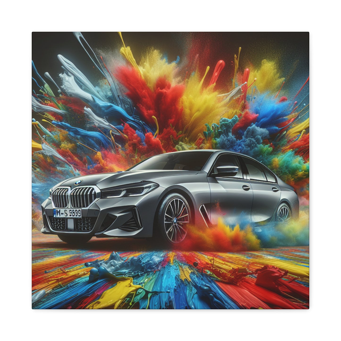 BMW Luxury Car Wall Art Canva Painting, Automotive Decor, Unique Gift for Car Lovers and Enthusiasts, High Quality Print