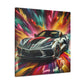 Chevrolet Corvette Canva Wall Art - Rustic Home Decor, Car Lover Gift, Unique Anniversary or Birthday Present, Auto Garage Decoration