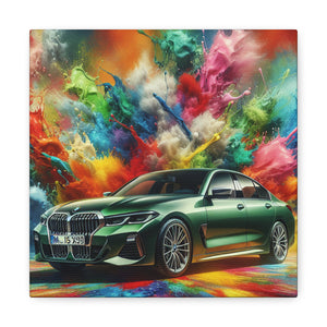 BMW Ultimate Driving Machine Wall Art - High Quality Premium Luxury Car Canva Painting Perfect for Office, Home, Decoration Gift