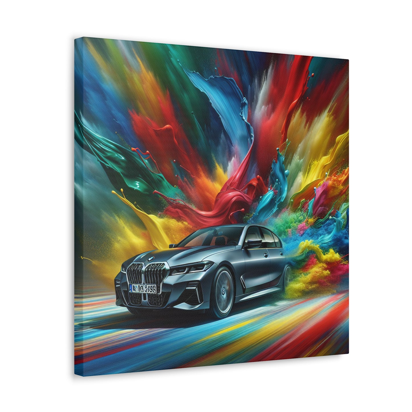 BMW Wall Art Canva Painting, Car Decor, Luxury Vehicle Art, Modern Home Decoration, Unique Gift for Car Enthusiasts and BMW Lovers