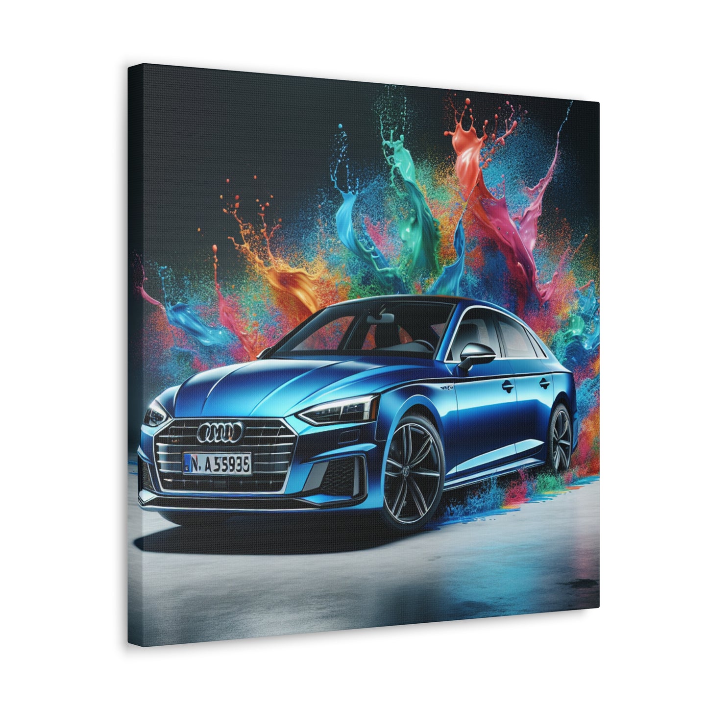 Audi A5 Canva Painting, Handmade Wall Art - Perfect for Car Enthusiasts, Home and Office Decor, Unique Gift Idea