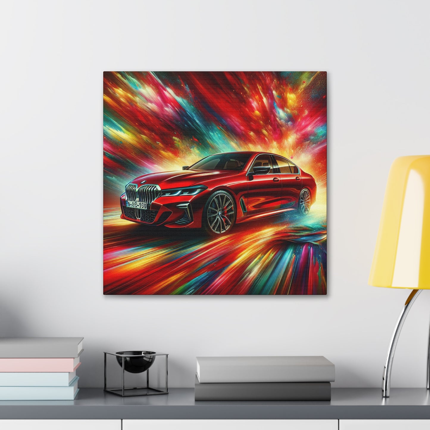 BMW Wall Art Canva Painting, Luxury Car Wall Decor, Automobile Home Decoration, Gift for Car Lovers, High Quality Canvas Print, Large Wall Art