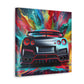 Nissan GT-R Wall Art, High-Quality Car Canva Painting, Home Decor, Man Cave Essential, Performance Car Artwork, Gift for Car Lovers