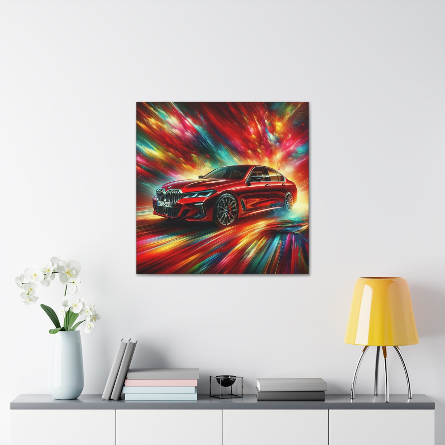 BMW Wall Art Canva Painting, Luxury Car Wall Decor, Automobile Home Decoration, Gift for Car Lovers, High Quality Canvas Print, Large Wall Art