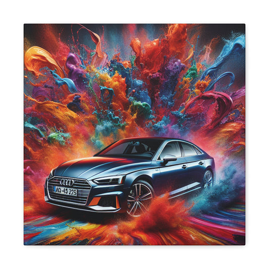 Audi A5 Luxury Car Canva Art - High Quality Print, Modern Wall Decor, Unique Gift for Car Lovers and Audi Fans