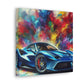 Luxury Ferrari Canva Painting - Unique Classic Car Artwork, Premium Wall Decor for Car Enthusiast, Exclusive Gift, Racing and Auto Lovers