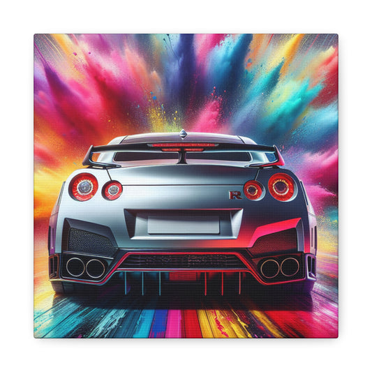 Nissan GT-R Wall Art, Luxury Car Canva Painting, Perfect Gift for Car Lovers, Home and Office Decor, Modern Style Print, Urban Design Artwork