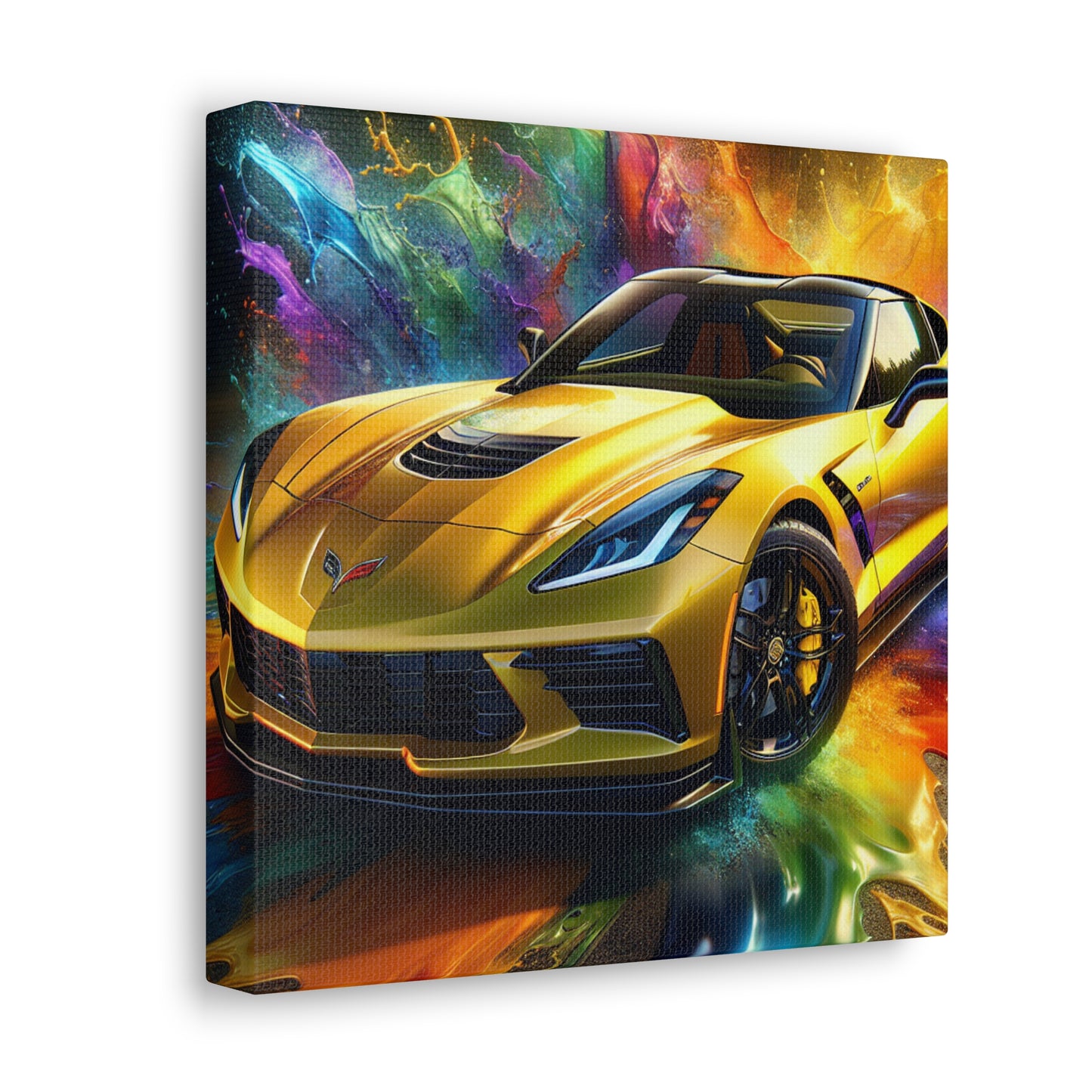 Chevrolet Corvette Wall Art Canva Painting - Perfect Gift for Car Lovers and Corvette Enthusiasts