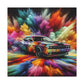 Dodge Challenger Wall Art, Car Enthusiast Gift, Automotive Canva Painting, Classic Muscle Car Decor, Man Cave Must-Have, Unique Artwork