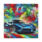 Luxury Ferrari Car Wall Art, Italian Supercar Canva Painting, Home Decor, Office Wall Hanging, Gift for Car Lovers, Handmade Oil Print