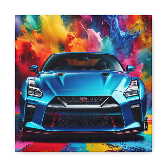 Nissan GT-R Canva Painting - Perfect Wall Decor for Car Lovers, Unique and Highly Detailed Artwork