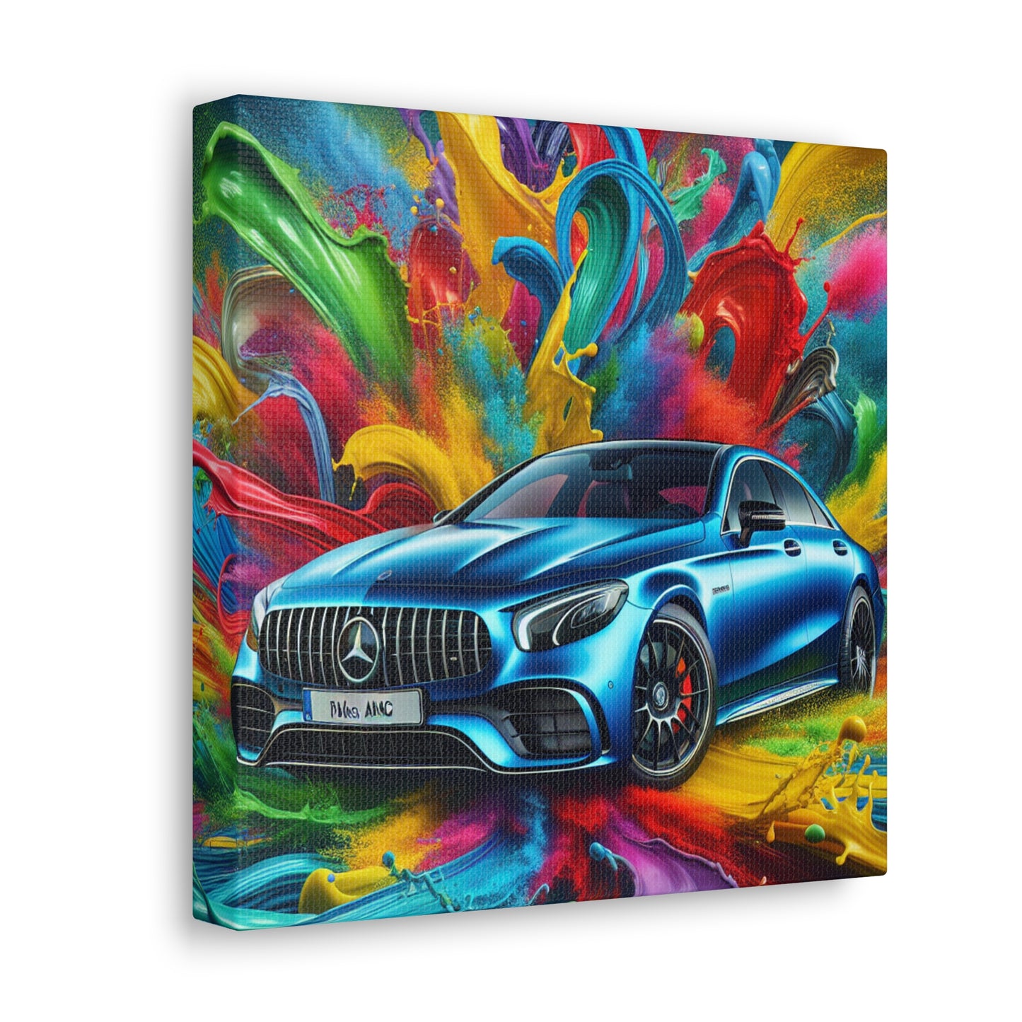 Mercedes AMG Wall Art, Luxury Car Canva Painting, Home Decor for Automobile Enthusiast, Personalizable Gift for Car Lovers