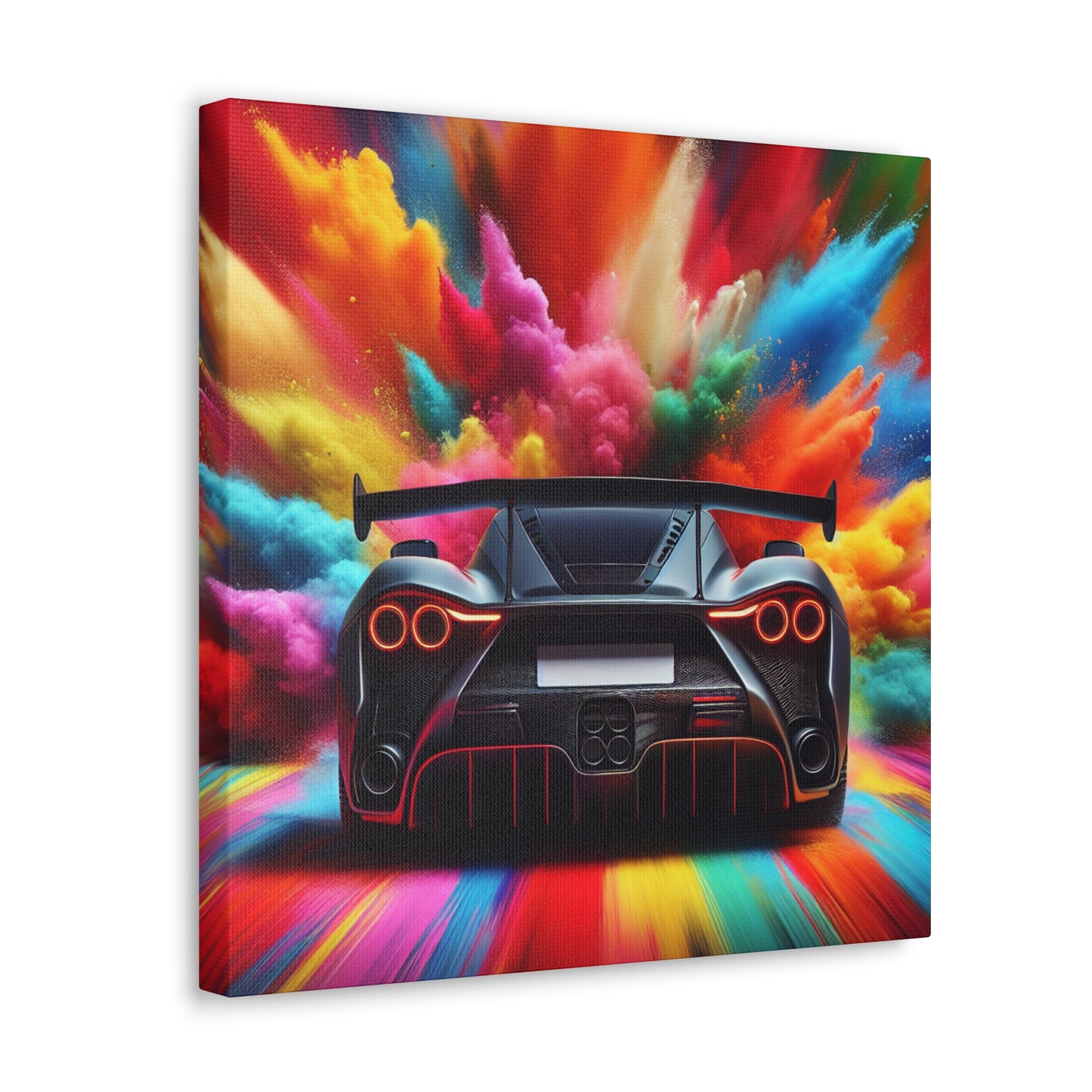 Nissan GT-R Wall Art, Hand-painted Canvas, Perfect Gift for Car Enthusiast, Racing Decor, Autophile Exclusive, High Quality Modern Home Decor