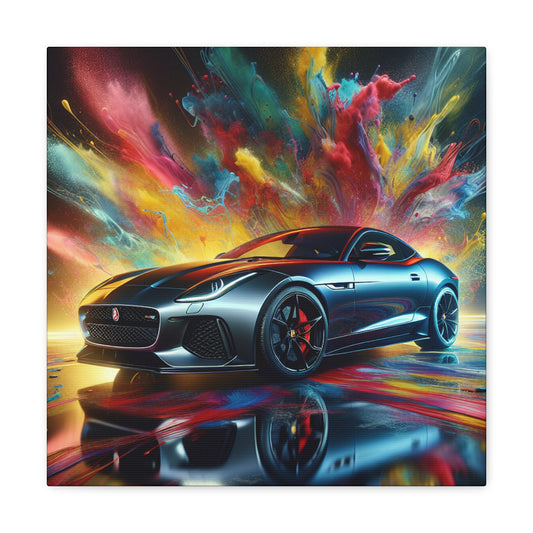 Jaguar F-Type Canva Painting - Luxurious Wall Art Decor - Ideal Gift for Car Lovers, Room and Office Decoration