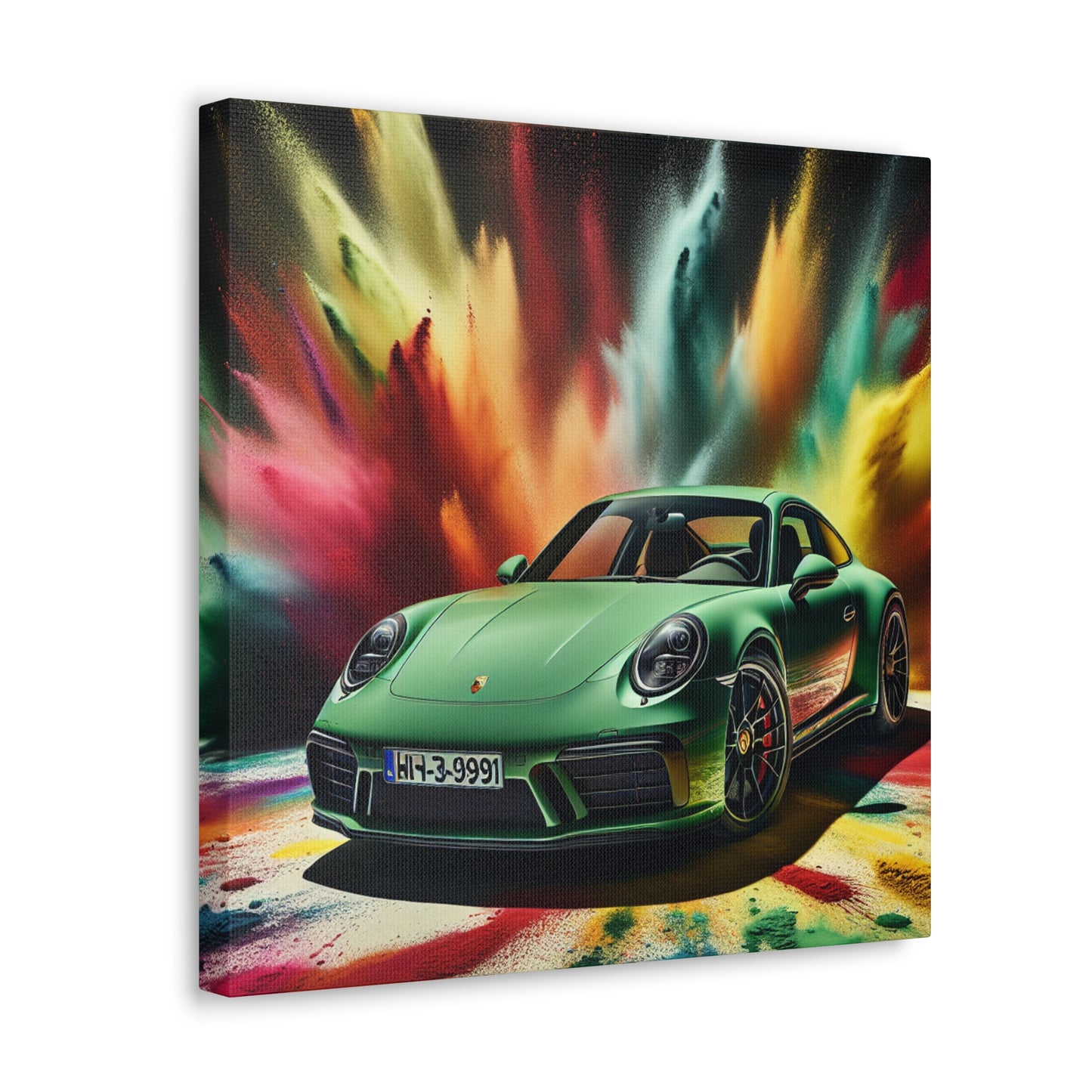 Porsche 911 Wall Art, Luxury Car Painting, Canva Print, Home Decor, Gift for Car Enthusiast and Classic Car Lover