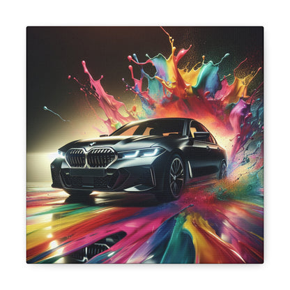 Luxury BMW Car Artwork - Modern Wall Decor Canva Painting - Perfect for Car Enthusiasts, Office, and Home Decoration