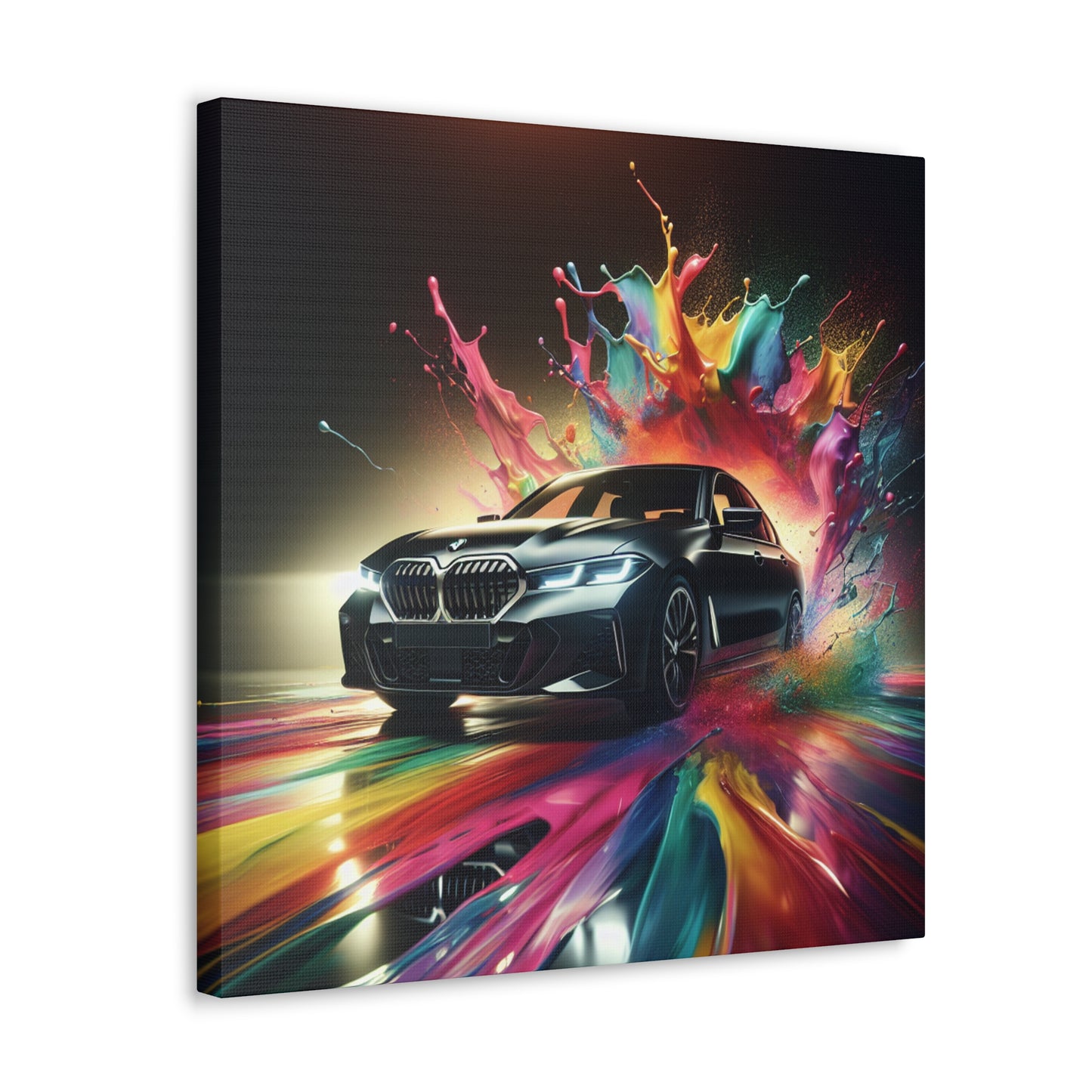 Luxury BMW Car Artwork - Modern Wall Decor Canva Painting - Perfect for Car Enthusiasts, Office, and Home Decoration