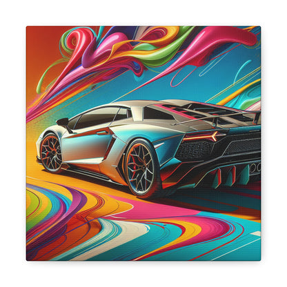 Lamborghini Aventador Canva Painting - Large Wall Art, Exotic Car Artwork, Home and Office Decor - Perfect Gift for Automotive Enthusiasts