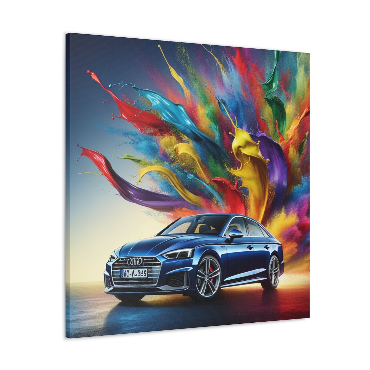 Audi A5 Car Canva Painting, Hand-painted Wall Art, Modern Home Decor, Car Enthusiast Gifts, Perfect for Office and Man Cave Decor