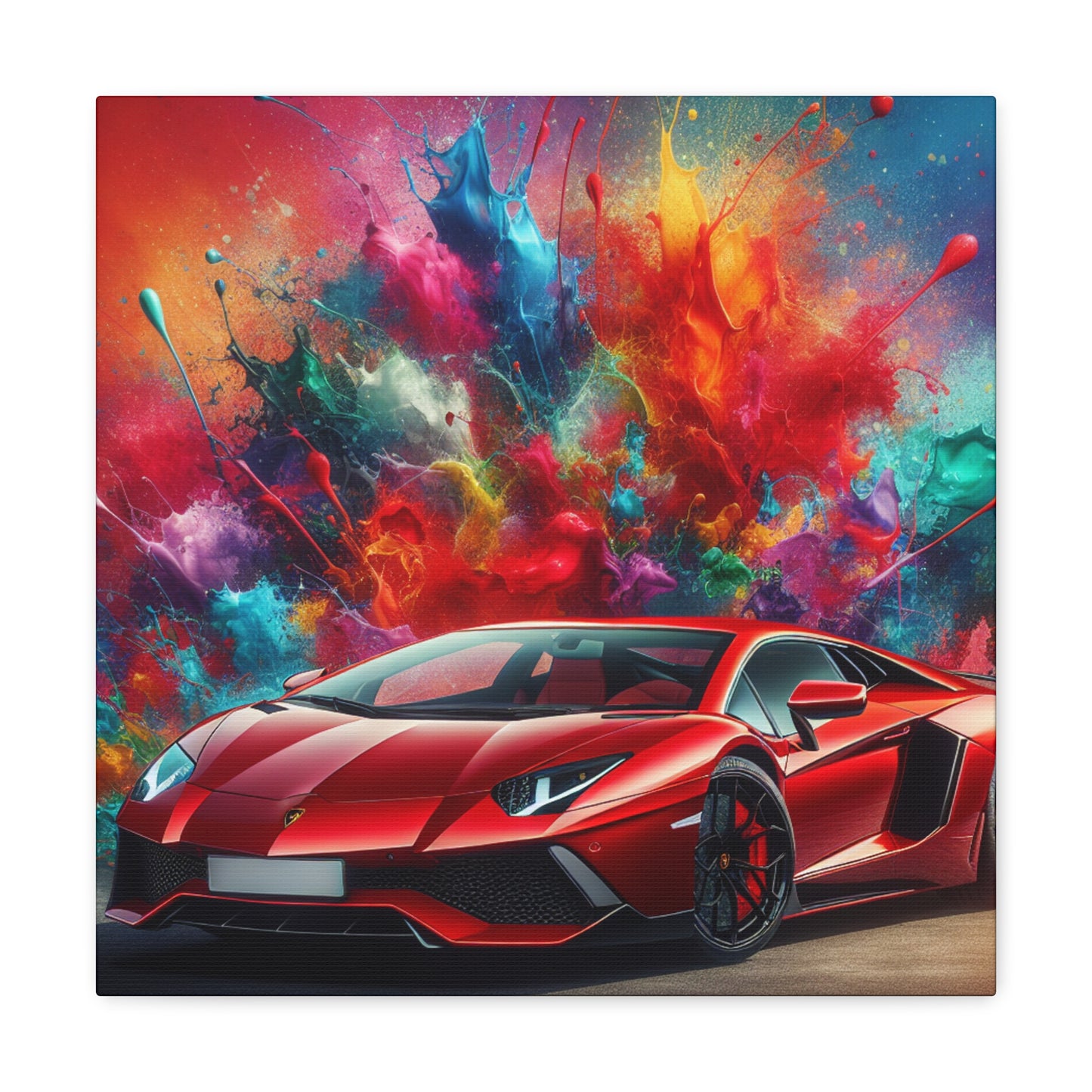 Lamborghini Aventador Wall Art - Luxury Car Canva Painting - Perfect Gift for Car Lovers - Premium Home Decor - Modern Artwork