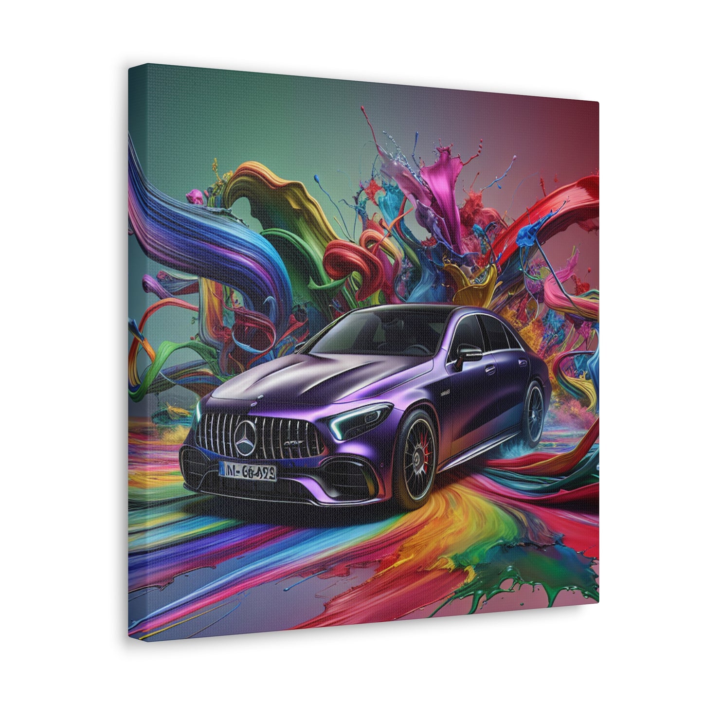 Mercedes AMG Wall Art, Luxury Car Canva Painting, Modern Wall Decor, Gift for Men, Automotive Enthusiast, Sports Car Artwork