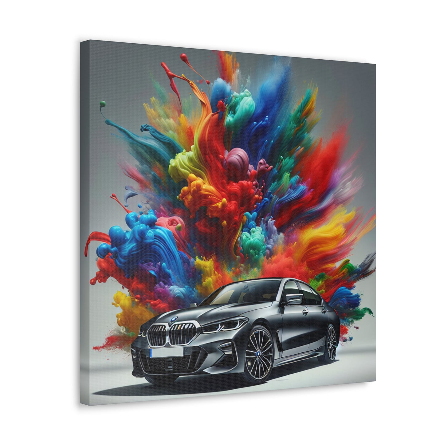 Luxurious BMW Car Canva Art, Chic Wall Decor, High-Quality Painting, Perfect Gift for Car Lovers and Enthusiasts, Unique Home Decoration