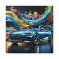 Audi A5 Canva Painting - Unique Handmade Wall Art for Car Enthusiasts, Perfect Gift for Audi Lovers