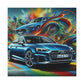 Audi A5 Canva Painting, Car Artwork, Luxury Vehicle Wall Decor, Modern Home Office Decoration, Unique Gift for Car Lovers, Collectors Item