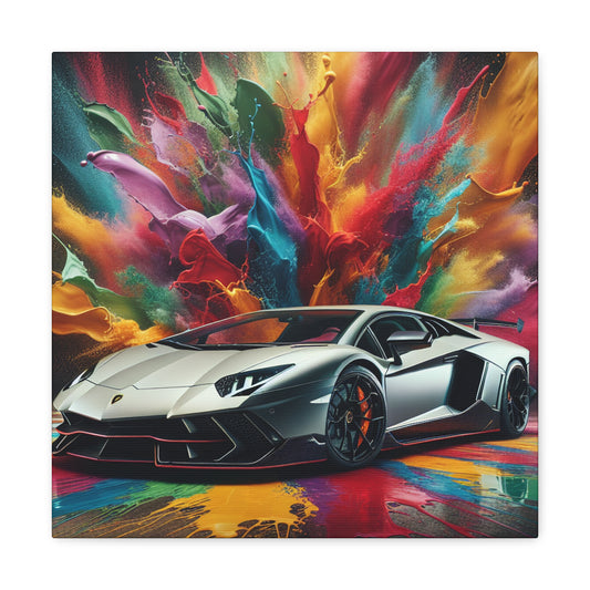 Lamborghini Aventador Wall Art Canva - Luxury Car Home Decor, Modern Artwork, Supercar Gallery Wrapped Canvas Print