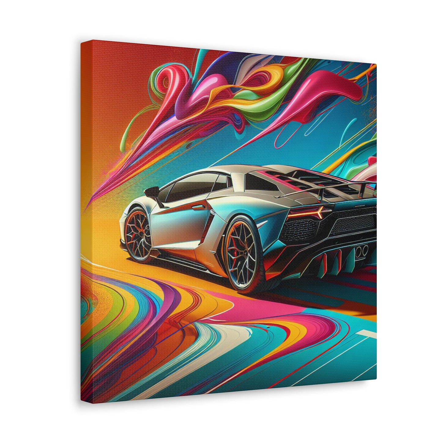 Lamborghini Aventador Canva Painting - Large Wall Art, Exotic Car Artwork, Home and Office Decor - Perfect Gift for Automotive Enthusiasts