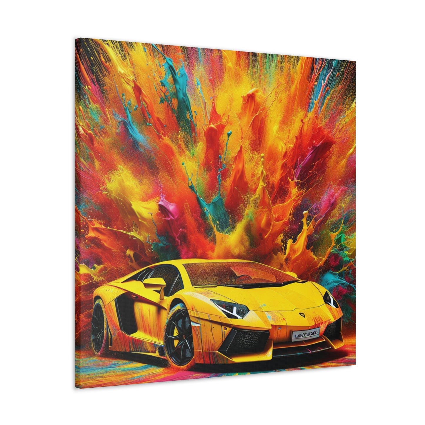 Lamborghini Aventador Canva Painting, Exotic Car Wall Art, Perfect Gift for Car Enthusiasts, High-Quality Print, Home and Office Decor