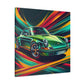 Porsche 911 Car Art Canva Painting, Handmade Wall Decor, Perfect Gift for Car Enthusiasts, Auto and Home Decorations