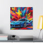 Ferrari Canva Wall Art - High Quality Luxury Car Painting - Perfect Gift for Car Enthusiasts, Home and Office Decor, Men's Man Cave Artwork