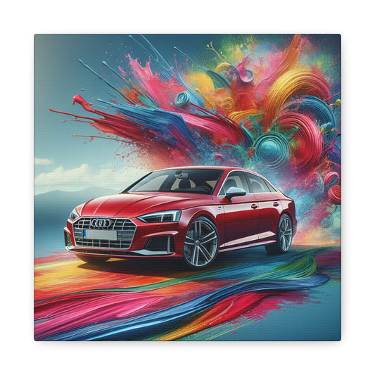 Audi A5 Wall Art, Luxury Car Canva Painting, Unique Home Decor, Perfect Gift for Car Lovers, Automobile Enthusiast Artwork