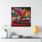Vintage Dodge Charger Wall Art, Classic Car Canvas Painting, Automobile Decor, Perfect Gift for Car Enthusiasts and Collector's Item