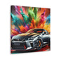 Nissan GT-R Canva Wall Art, Modern Sports Car Painting, Perfect Gift, Home or Office Decor, Auto Enthusiast Must-Have, Car Artwork