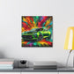 Chevrolet Camaro Artwork - Canva Painting, Wall Decor, Vintage Car Prints, Automotive Decor, Classic Car Lover - Ideal Gift for Car Enthusiasts