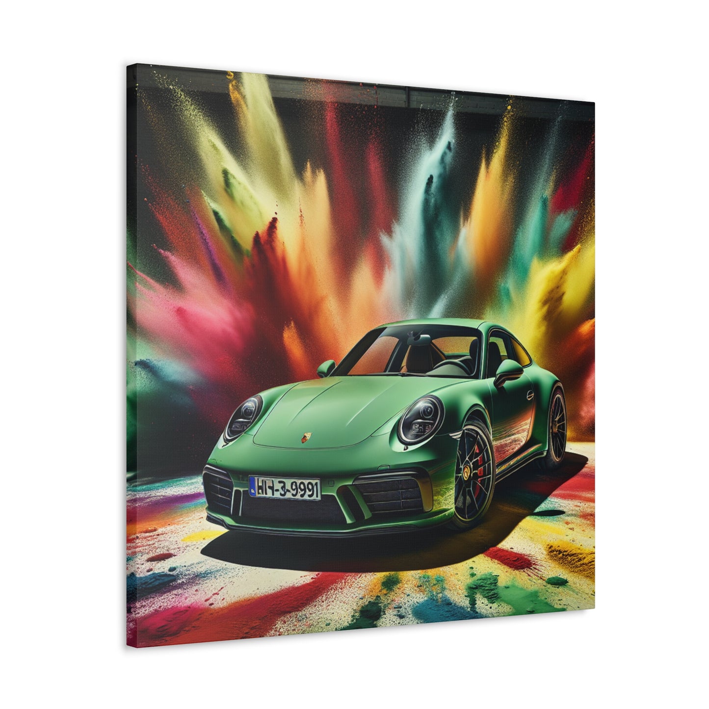 Porsche 911 Wall Art, Luxury Car Painting, Canva Print, Home Decor, Gift for Car Enthusiast and Classic Car Lover